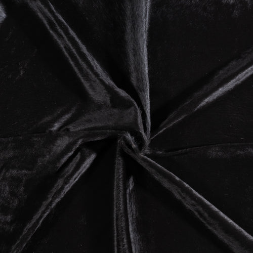 Brazilian Solid Black Cowhide Rug Size 8'10" L x 7'4" W 5258