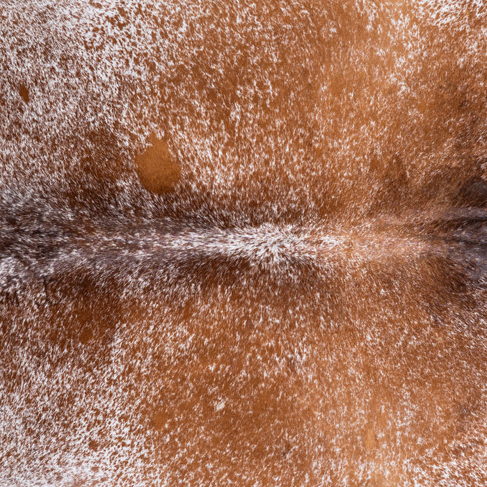 Brazilian Brown Salt and Pepper Cowhide Rug Size 7'5" L x 6'10" W 5764