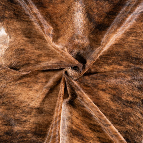 Brazilian Brindle Cowhide Rug Size 6'10" L x 6'6" W 4746