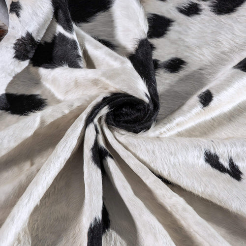 Black and White Cowhide Rug Size 8'0" L x 6'10" W 6282