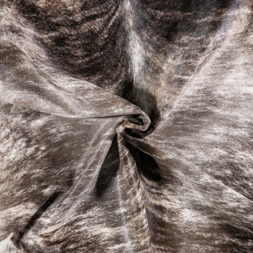 Brazilian Light Brindle Cowhide Rug Size 6'4" L x 5'6" W 4747