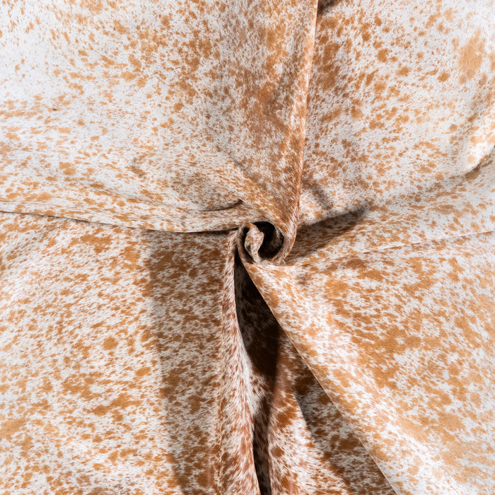 Brazilian Brown Salt and Pepper Cowhide Rug Size 7'1" L x 7'1" W 5766