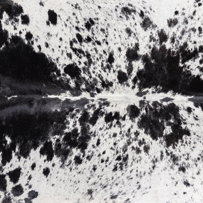 Brazilian Black Salt and Pepper Cowhide Rug Size 8'1" L x 6'8" W 5265