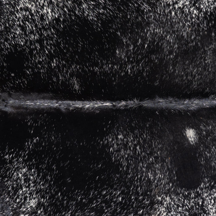 Brazilian Black Salt and Pepper Cowhide Rug Size 8'1" L x 6'9" W 5266