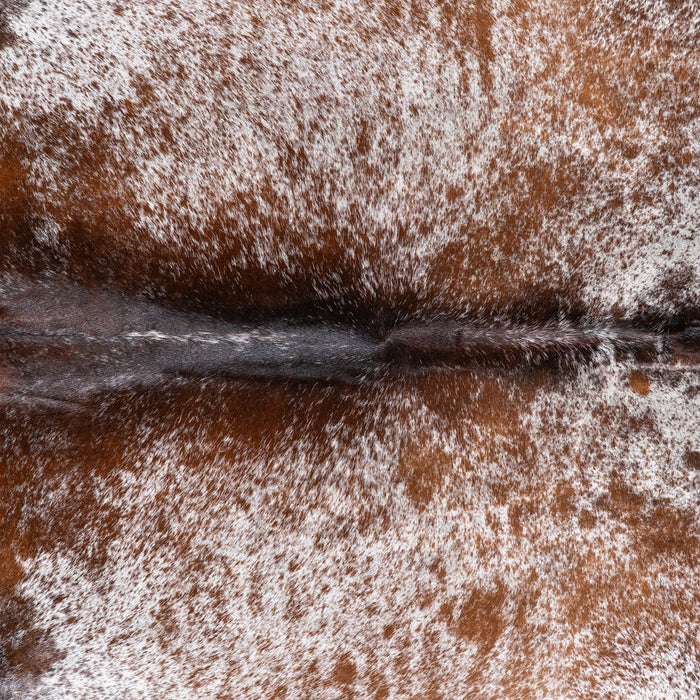 Brazilian Brown Salt and Pepper Cowhide Rug Size 7'3" L x 6'7" W 5771