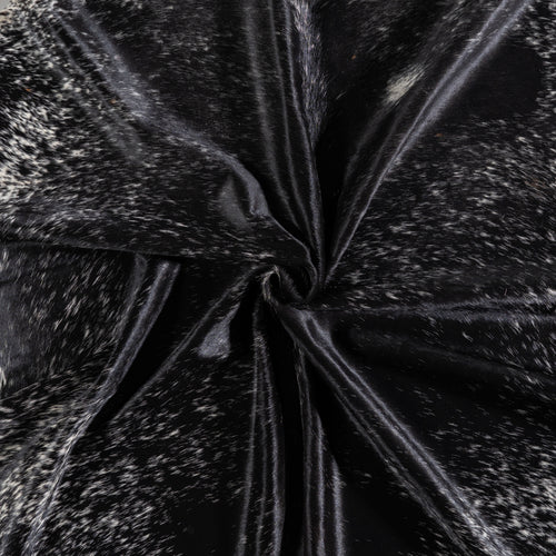 Brazilian Black Salt and Pepper Cowhide Rug Size 8'1" L x 6'9" W 5266