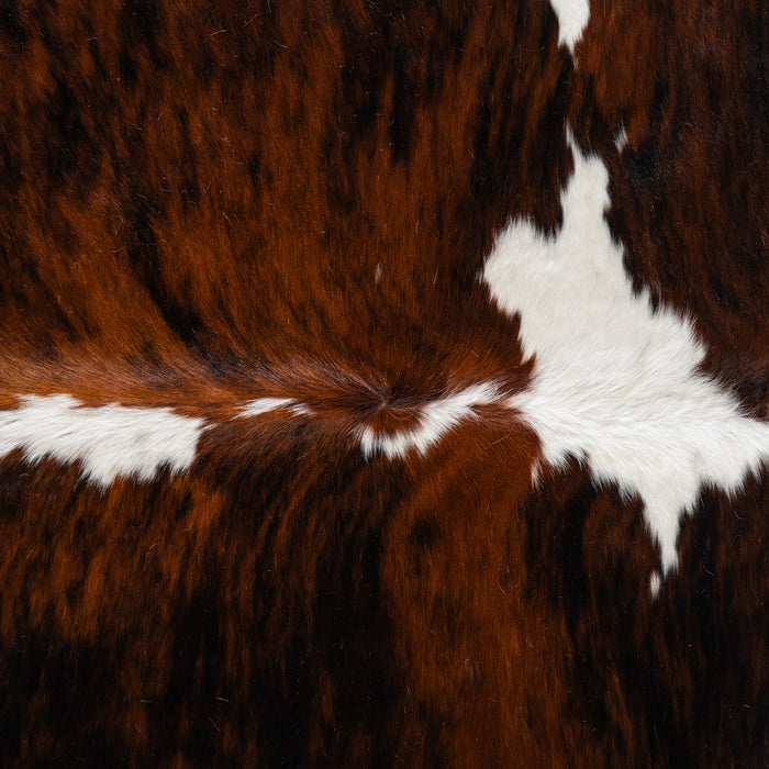 Tricolor Cowhide Rug Size 7'7" L x 6'9" W 4128