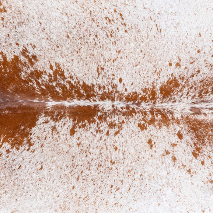 Brazilian Brown Salt and Pepper Cowhide Rug Size 7'1" L x 6'10" W 5773