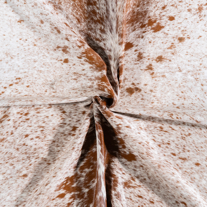 Brazilian Brown Salt and Pepper Cowhide Rug Size 7'1" L x 6'10" W 5773