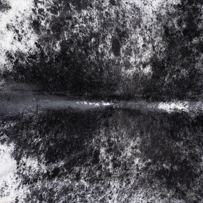 Brazilian Black Salt and Pepper Cowhide Rug Size 7'8" L x 5'10" W 5969