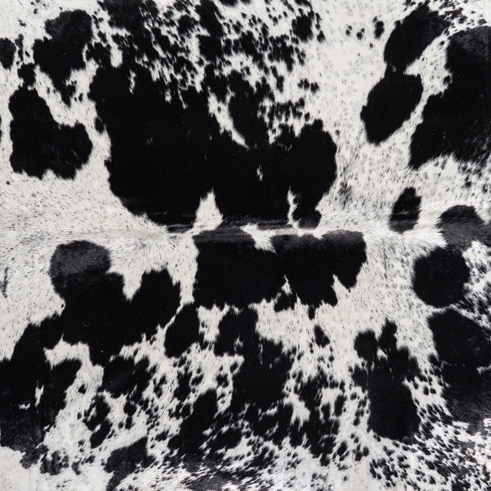 Brazilian Black Salt and Pepper Cowhide Rug Size 8'1" L x 7'0" W 5270