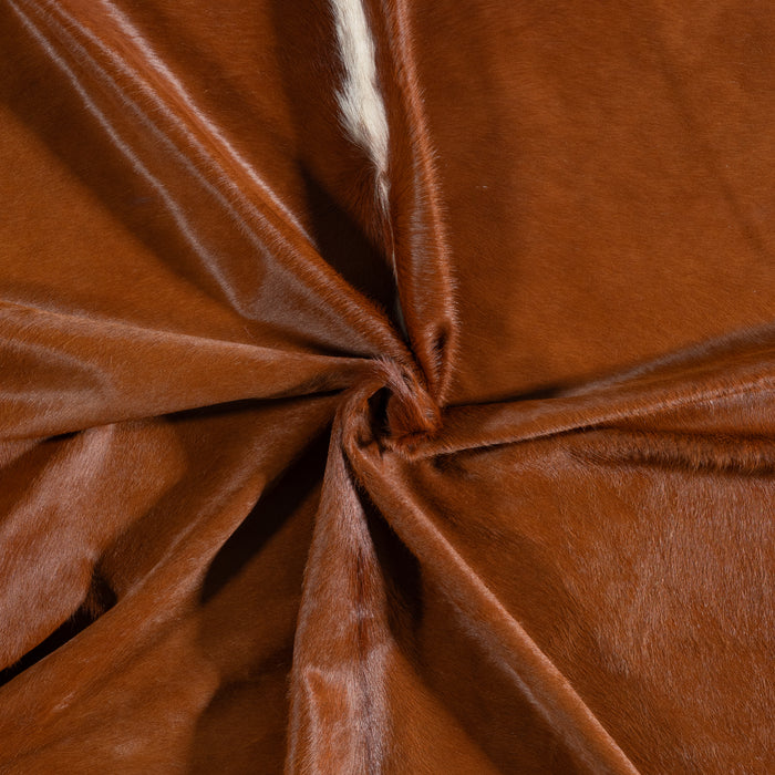 Brazilian Hereford Cowhide Rug Size 7'6" L x 7'2" W 3699