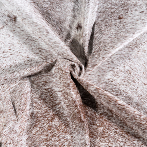 Brazilian Brown Salt and Pepper Cowhide Rug Size 7'7" L x 6'3" W 5774