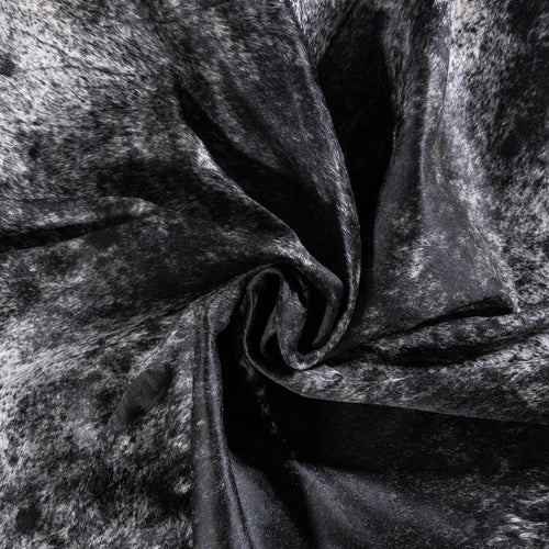 Brazilian Black Salt and Pepper Cowhide Rug Size 7'8" L x 5'10" W 5969