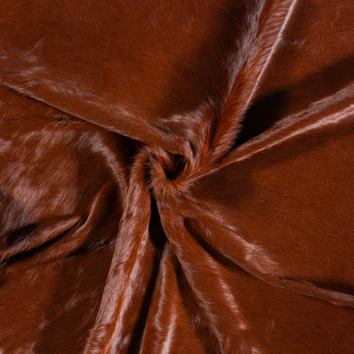 Brazilian Brown Cowhide Rug Size 7'6" L x 6'10" W 4756