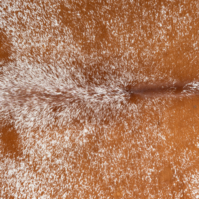 Brown Salt and Pepper Cowhide Rug Size 7'5" L x 7'6" W 5486