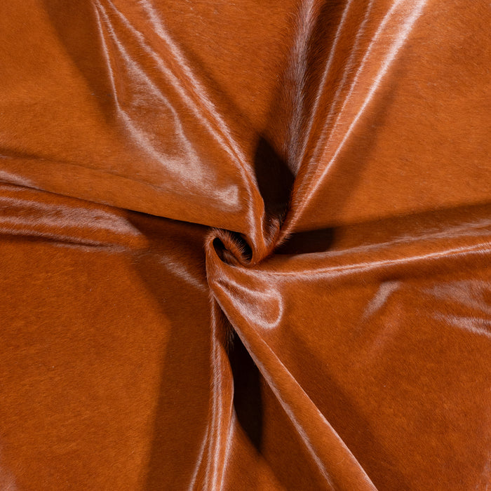 Brazilian Brown Cowhide Rug Size 7'6" L x 6'4" W 4758