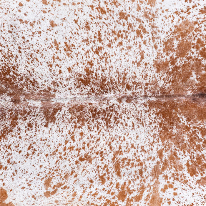 Brazilian Brown Salt and Pepper Cowhide Rug Size 7'4" L x 6'9" W 5778