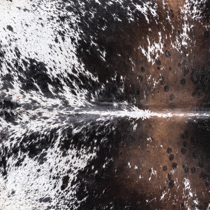 Brazilian Black Salt and Pepper Cowhide Rug Size 7'5" L x 6'4" W 5975