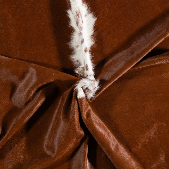 Brazilian Hereford Cowhide Rug Size 7'11" L x 7'5" W 3703