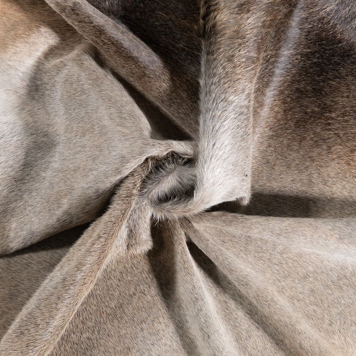 Brazilian Grey Palomino Cowhide Rug Size 7'4" L x 6'5" W 6879