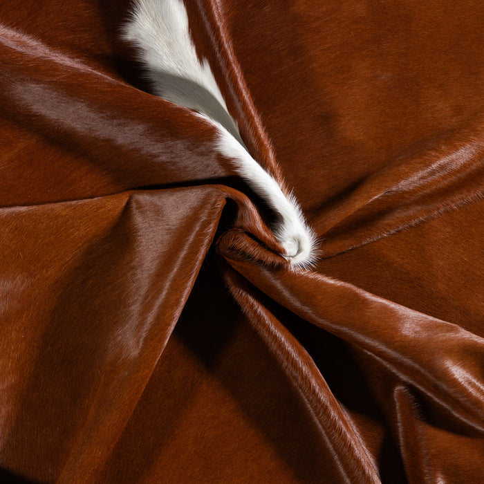 Brazilian Hereford Cowhide Rug Size 7'8" L x 6'9" W 3704