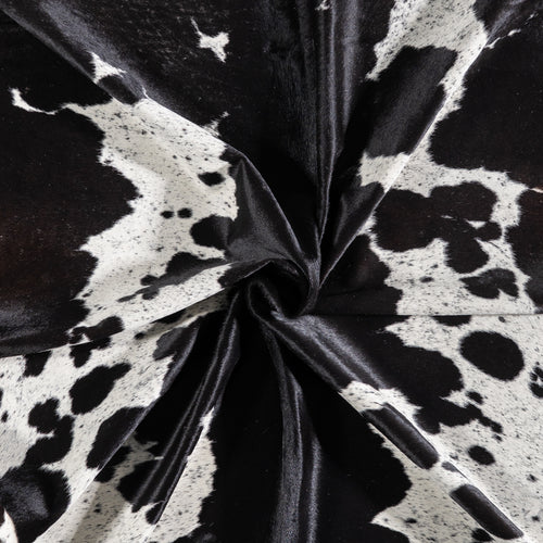 Brazilian Black Salt and Pepper Cowhide Rug Size 7'6" L x 6'5" W 5279