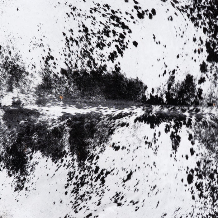 Brazilian Black Salt and Pepper Cowhide Rug Size 8'3" L x 7'0" W 5785