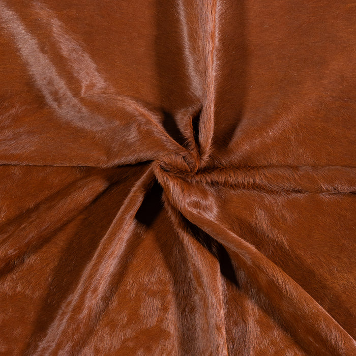 Brazilian Brown Cowhide Rug Size 7'10" L x 7'6" W 4765