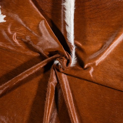 Brazilian Hereford Cowhide Rug Size 6'9" L x 6'9" W 4983