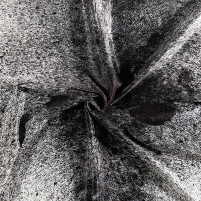 Brazilian Black Salt and Pepper Cowhide Rug Size 8'2" L x 6'6" W 5283
