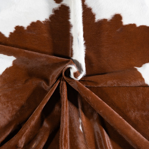 Brazilian Hereford Cowhide Rug Size 7'5" L x 6'8" W 3709