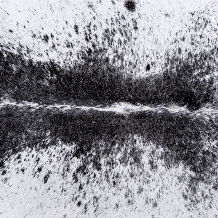 Brazilian Black Salt and Pepper Cowhide Rug Size 7'8" L x 6'5" W 5984