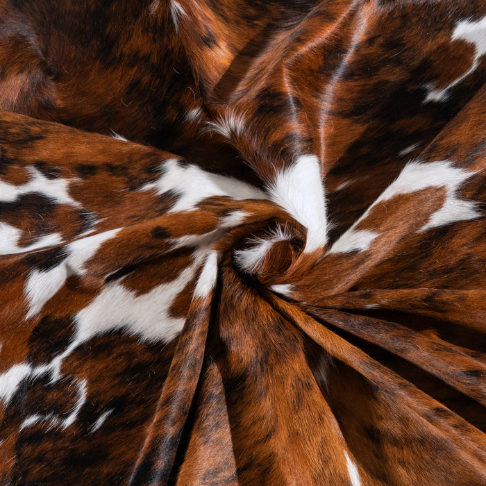 Tricolor Cowhide Rug Size 7'3" L x 6'10" W 6295