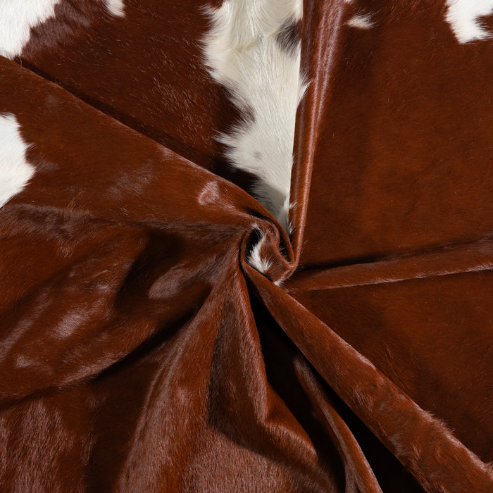Brazilian Hereford Cowhide Rug Size 7'5" L x 6'7" W 3710