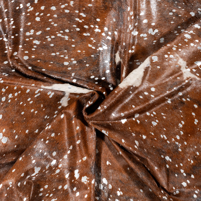 Brazilian Silver Metallic Cowhide Rug Size 7'8" L x 6'7" W 9288