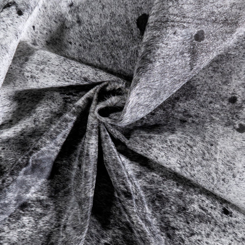 Brazilian Black Salt and Pepper Cowhide Rug Size 8'1" L x 6'6" W 5986