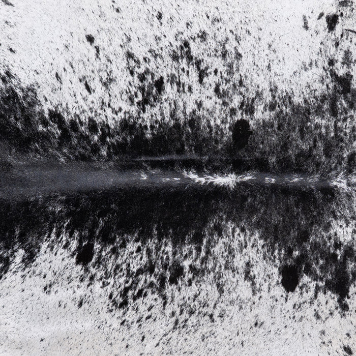 Brazilian Black Salt and Pepper Cowhide Rug Size 8'3" L x 7'3" W 5988