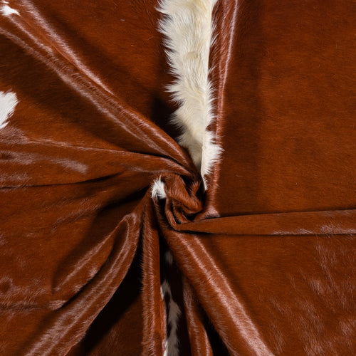 Brazilian Hereford Cowhide Rug Size 8'4" L x 7'2" W 4994