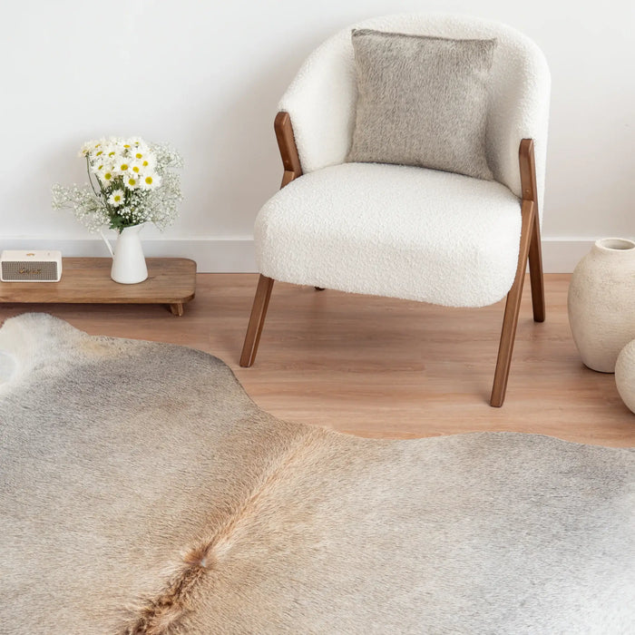 Grey Beige Cowhide Rug | Ecowhides