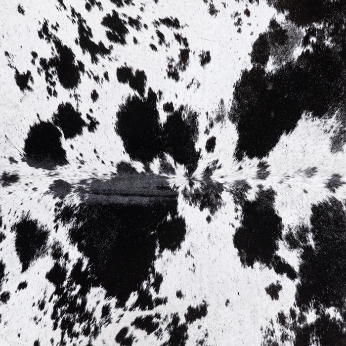 Brazilian Black Salt and Pepper Cowhide Rug Size 7'6" L x 6'5" W 5798