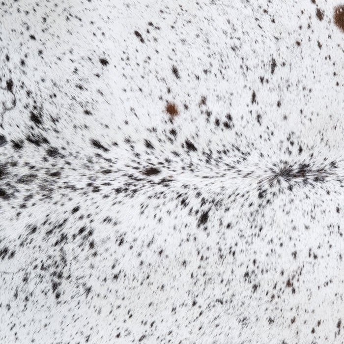 Black Salt and Pepper Cowhide Rug Size 7'6" L x 7'3" W 6495