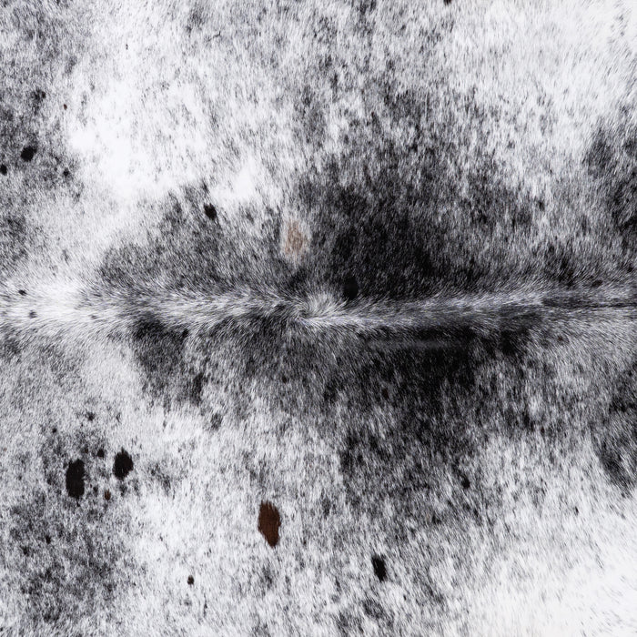 Brazilian Black Salt and Pepper Cowhide Rug Size 8'3" L x 6'3" W 5799