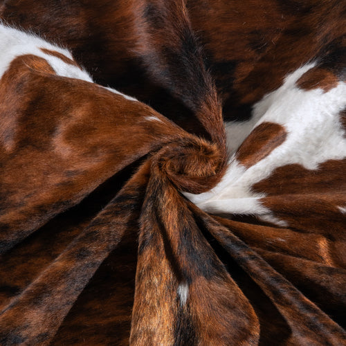 Tricolor Cowhide Rug Size 7'8" L x 6'2" W 6299