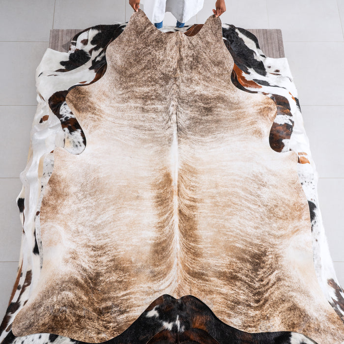 Brindle Cowhide Rug Size 6'10" L x 6'3" W 6496