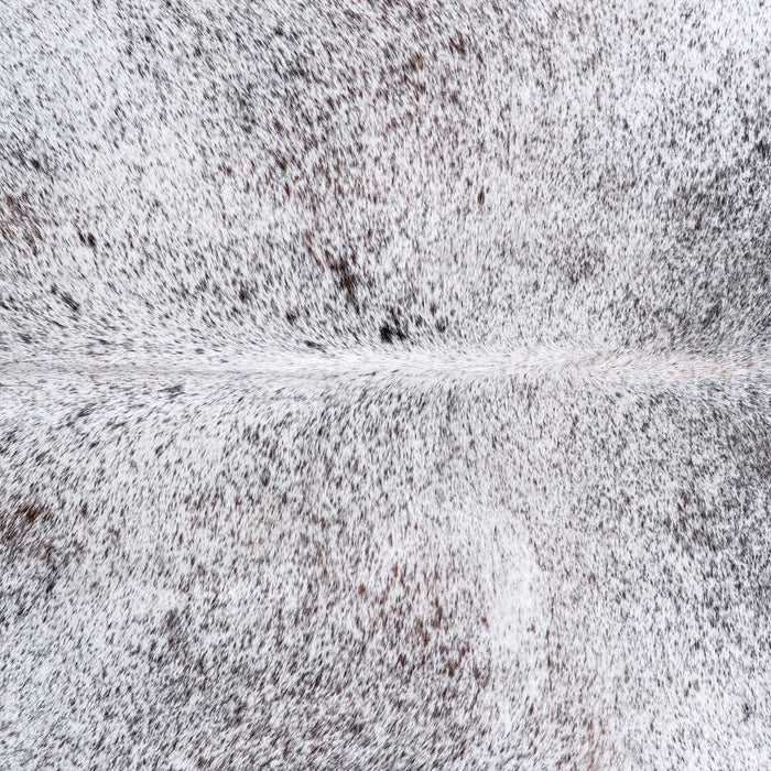 Brazilian Black Salt and Pepper Cowhide Rug Size 7'4" L x 6'4" W 5994