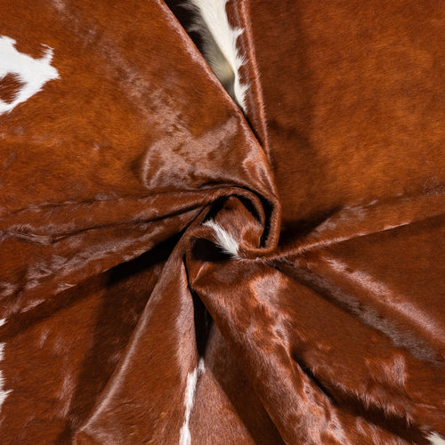 Brazilian Hereford Cowhide Rug Size 7'9" L x 7'2" W 4999