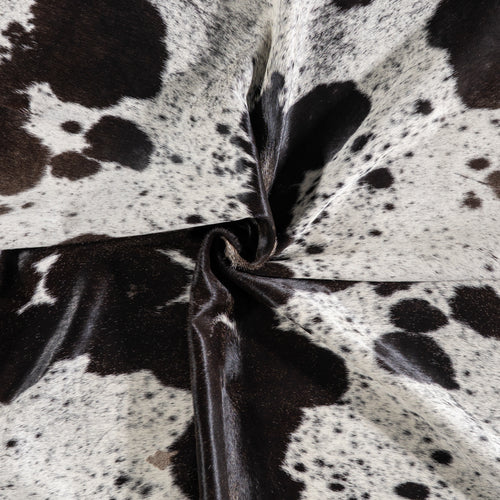 Brazilian Black Salt and Pepper Cowhide Rug Size 8'4" L x 6'10" W 5295