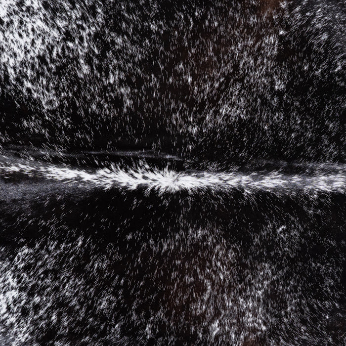 Brazilian Black Salt and Pepper Cowhide Rug Size 6'9" L x 5'11" W 5996