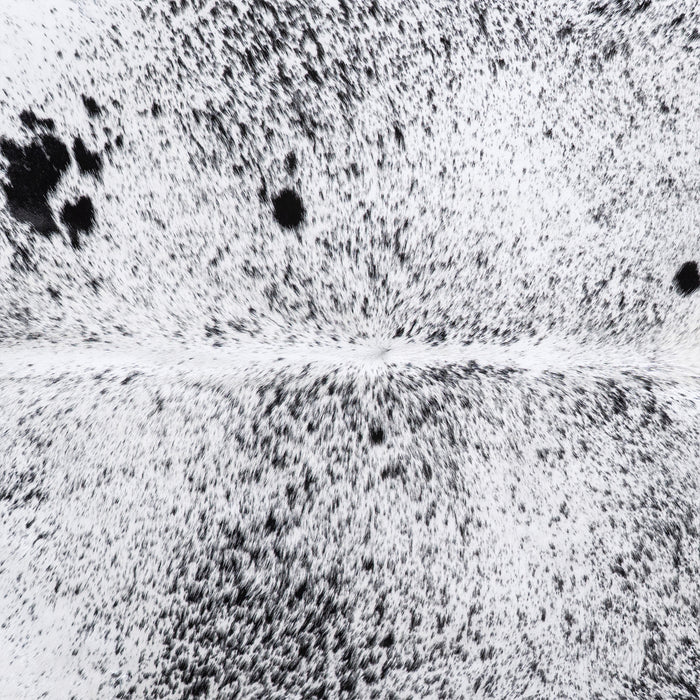 Brazilian Black Salt and Pepper Cowhide Rug Size 6'9" L x 6'0" W 5997